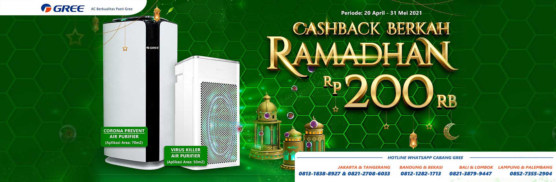 Promo AC Gree Berkah Ramadhan - Cashback 200ribu